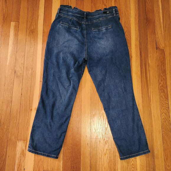 Kut From The Kloth Reese High Rise Ankle Light Soft Summer Paper Bag Jeans Sz 14 - Picture 3 of 9